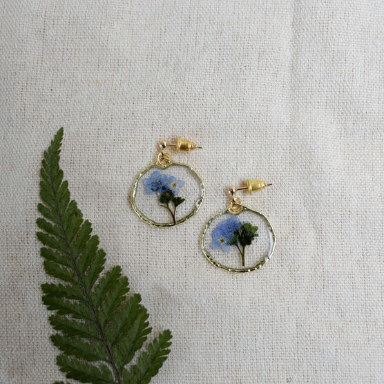 Forget-Me-Not flower earrings